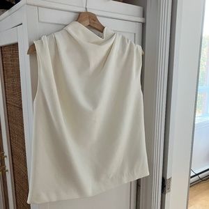 Icone (Simons) draped high neck blouse